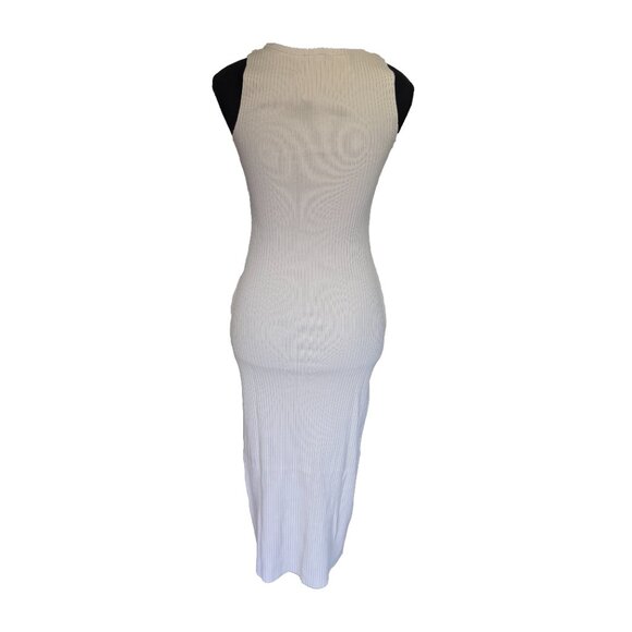 NWT Cotton Citizen Verona Midi Dress | Body-Con Fit | Raw Edge Hems | Size XS - Picture 5 of 9